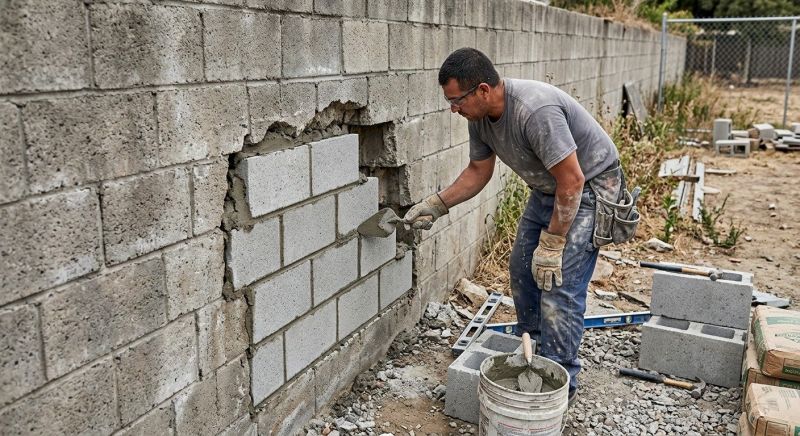 Block Wall Repair in Clearfield, UT