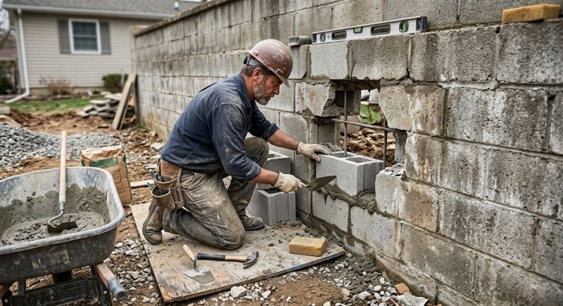 Block Wall Repair in Layton, UT
