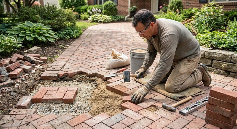 Brick Pathway Repair in Ogden, UT