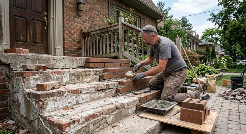 Brick Steps Repair in Ogden, UT