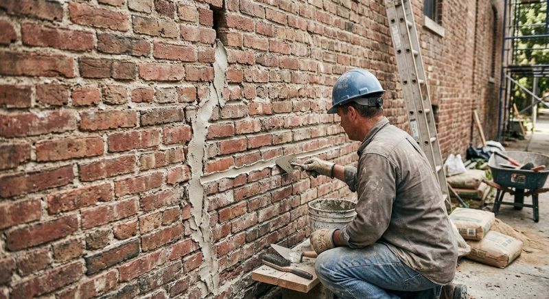 Brick Wall Repair in Davis County, UT