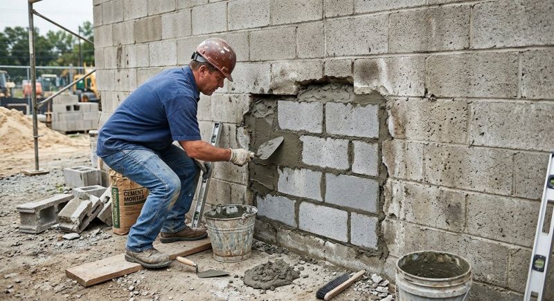 Cinder Block Repair in Ogden, UT