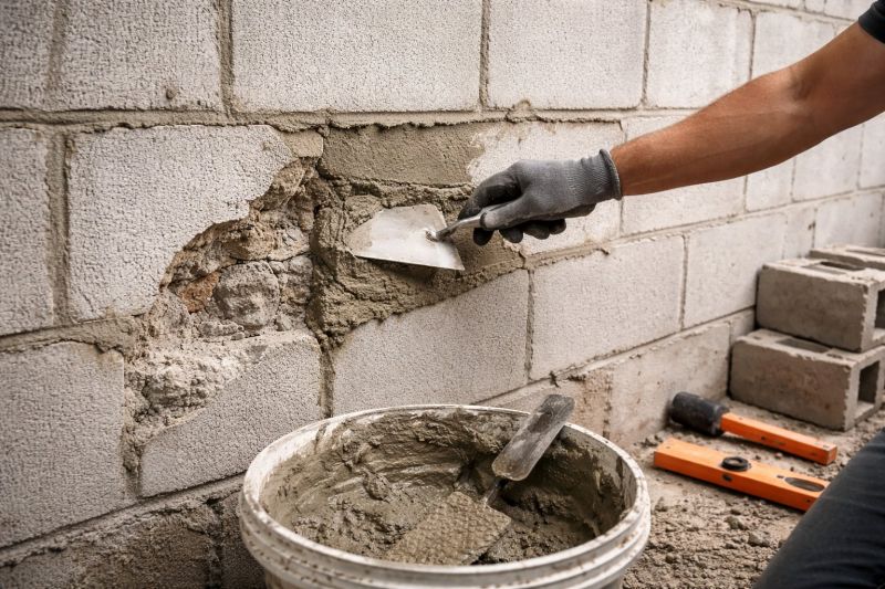 Cinder Block Wall Repair in Box Elder County, UT
