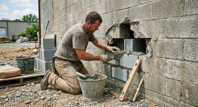 Concrete Block Repair in Clearfield, UT