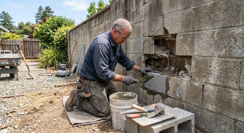 Concrete Block Repair in Ogden, UT