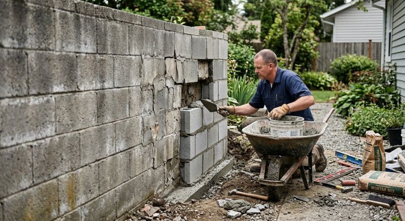 Concrete Block Repair in Weber County, UT