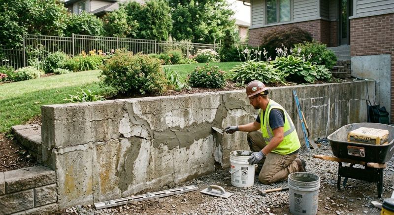 Retaining Wall Repair in Hooper, UT