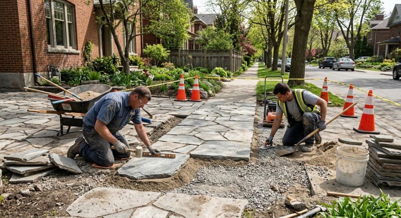 Stone Walkway Repair in Ogden, UT