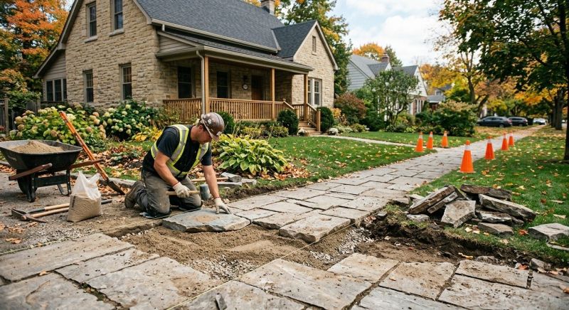 Stone Walkway Repair in Ogden, UT