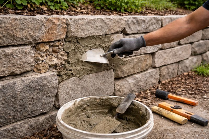 Stone Wall Repair in Clearfield, UT