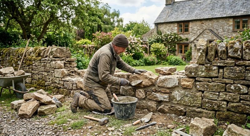 Stone Wall Repair in Roy, UT